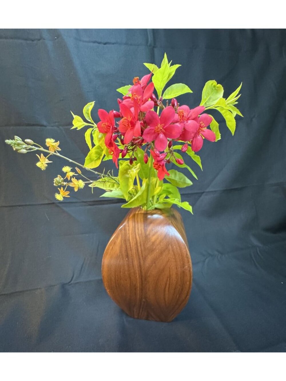 Wildwood Wooden Bud Vase Sculptural Hand Carved Wood Vase MCM Organic Modern